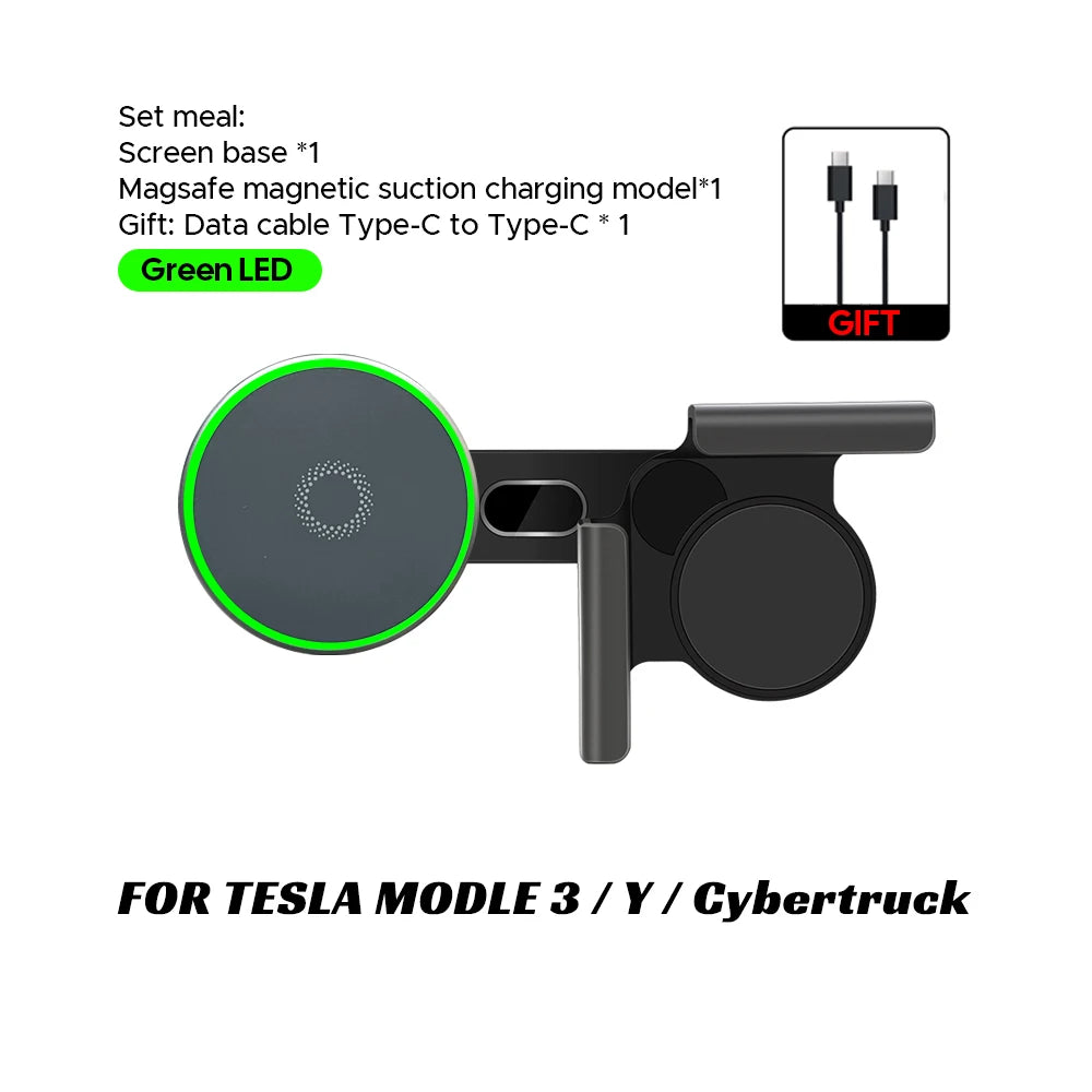 Magnetic Wireless Car Charger Mount for Tesla Screen - 54