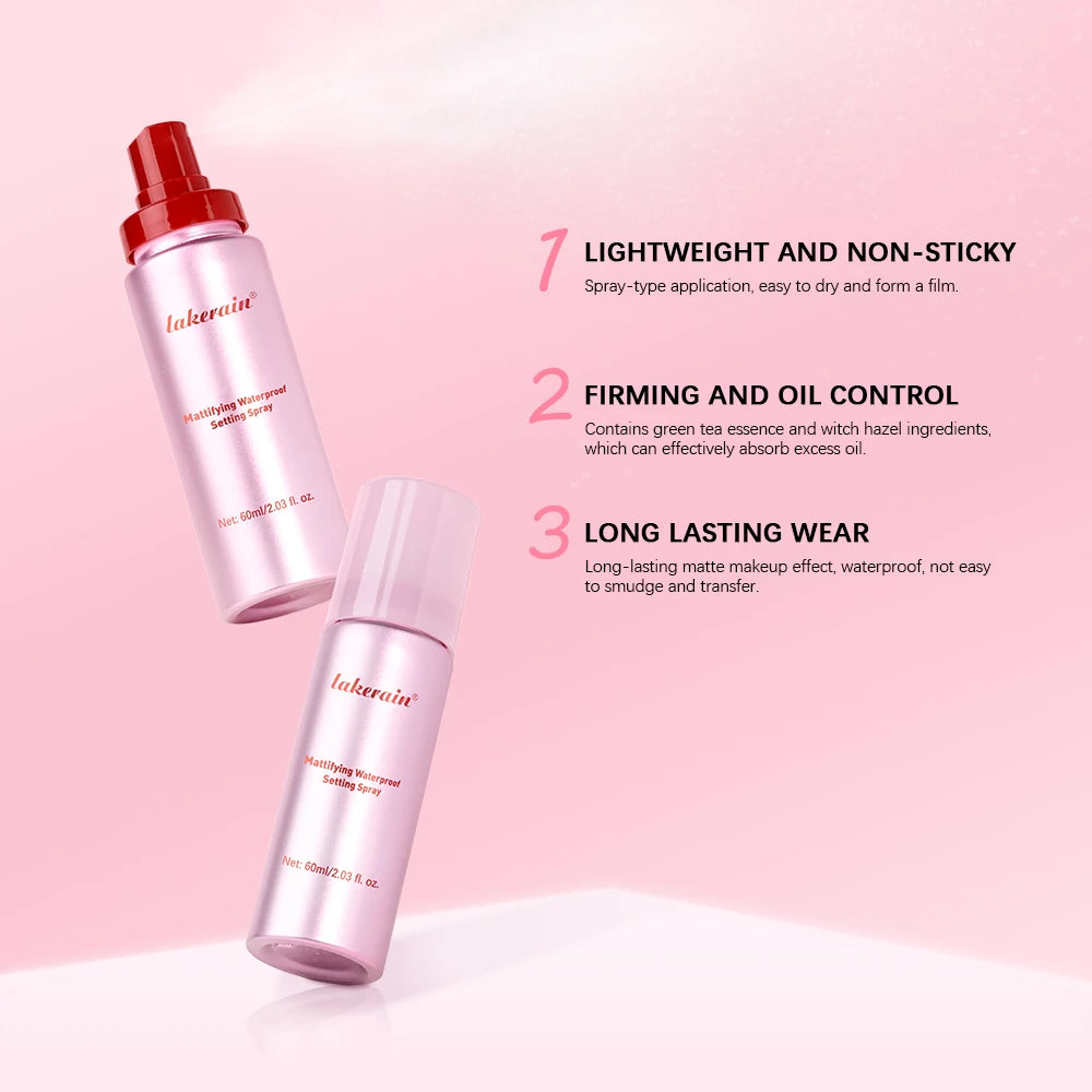 Long-Lasting Mattifying Waterproof Makeup Setting Spray