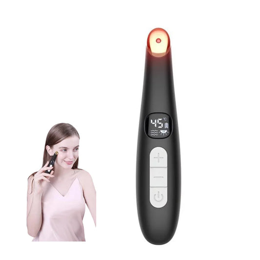 3-in-1 Heated Eye and Face Massage Wand for Puffiness and Wrinkles