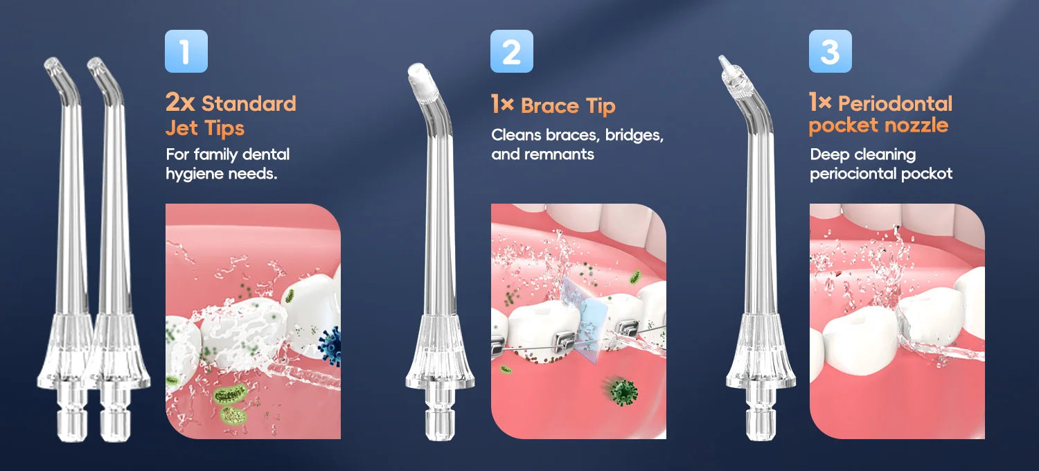 Electric Toothbrush and Water Flosser Combo for Oral Hygiene - 10
