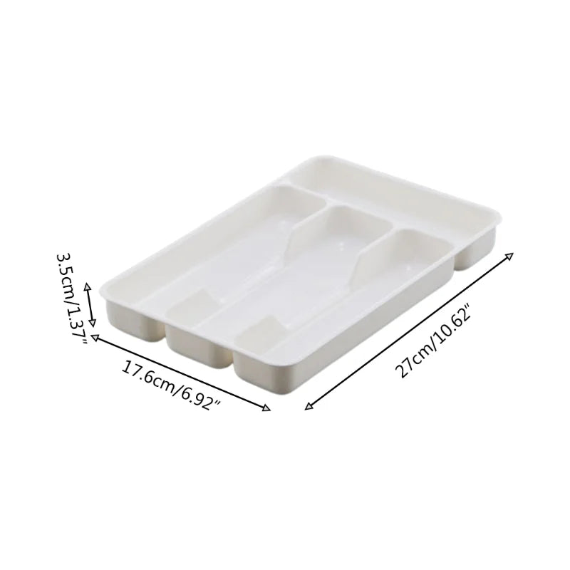 Compact Drawer Cutlery Organizer for Kitchen Utensils