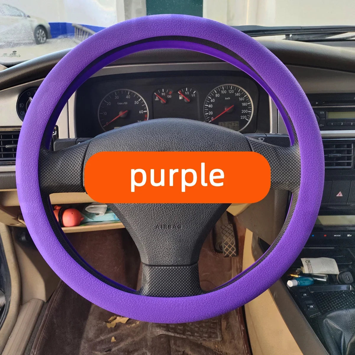 Non-Slip Elastic Silicone Steering Wheel Cover