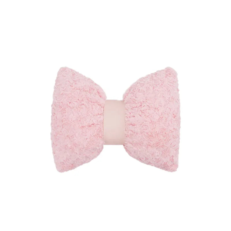 Cute Cartoon Bowknot Plush Car Seat Cushion Cover - 25