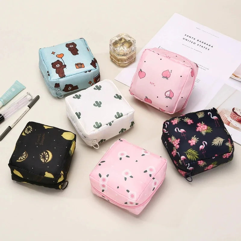 Portable Multi-Functional Sanitary Napkin and Travel Storage Pouch - 2
