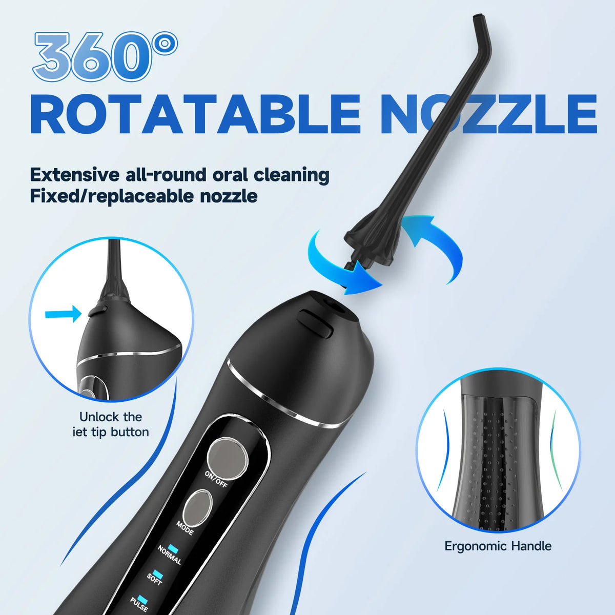 Portable Electric Water Flosser for Teeth Cleaning