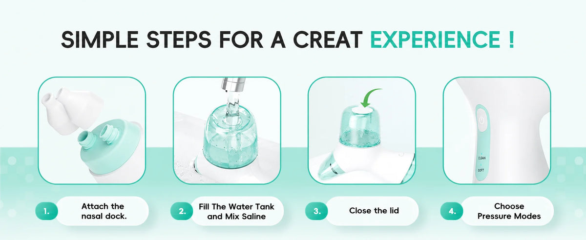Electric Nasal Irrigator for Sinus Congestion Relief