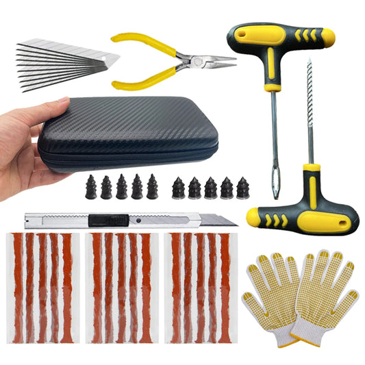 Emergency Tubeless Tire Puncture Repair Kit