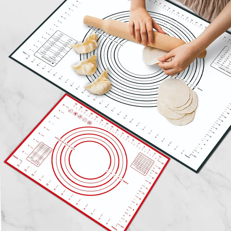 Non-Slip Silicone Pastry Baking Mat with Measurement Scale - 4