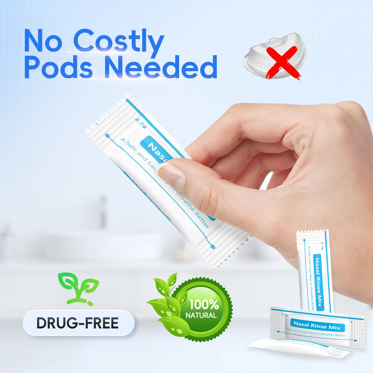 Electric Nasal Irrigation and Water Flosser Combo Kit