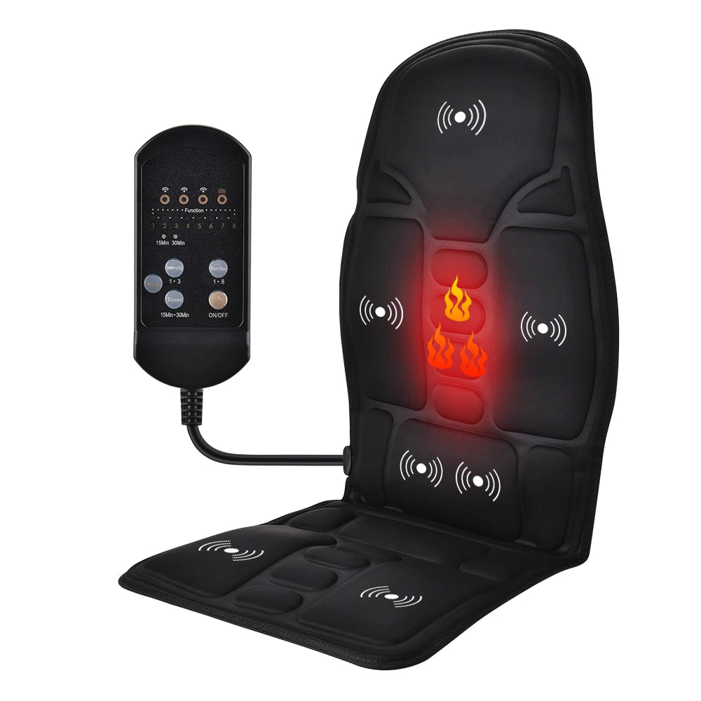 Full-Body Heated Vibrating Massage Chair Cushion