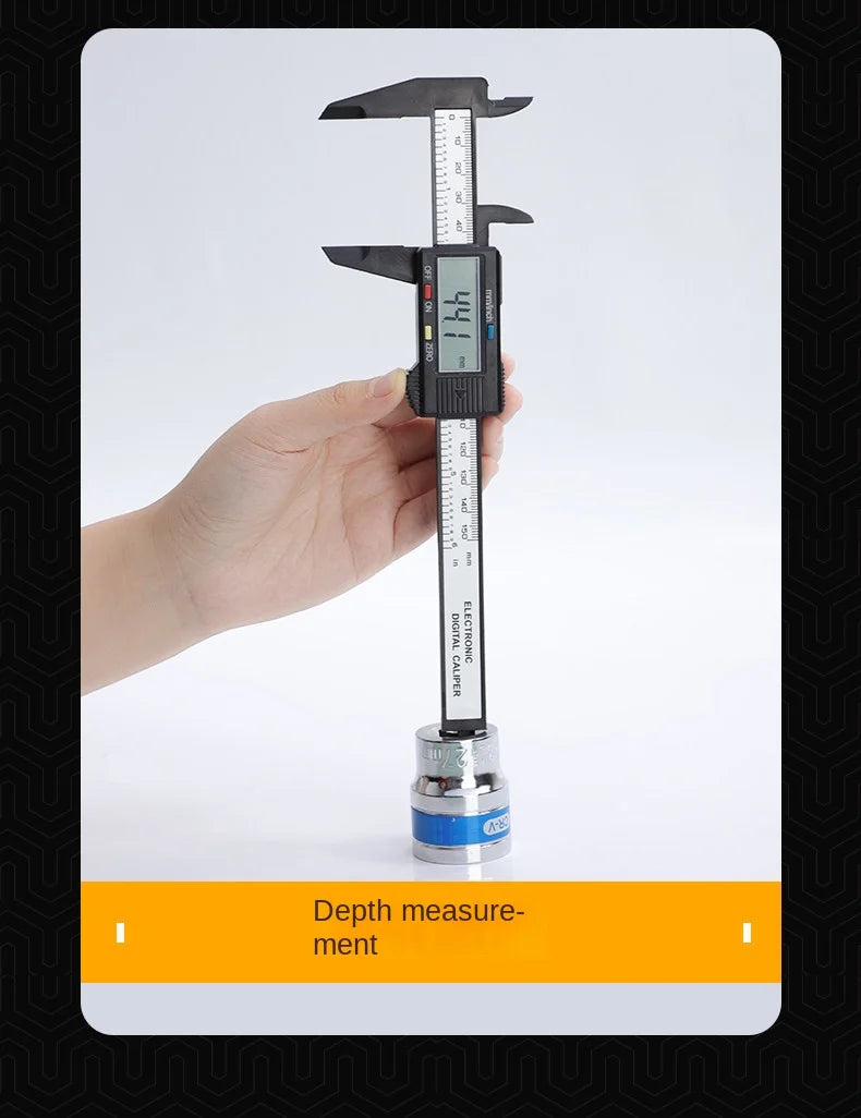 Digital Caliper Measuring Tool Carbon Fiber Vernier Gauge Micrometer