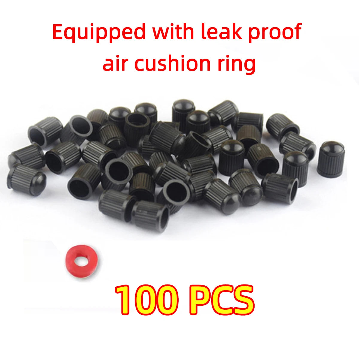 Universal Tire Valve Stem Caps with Airtight Rubber Seal - 13