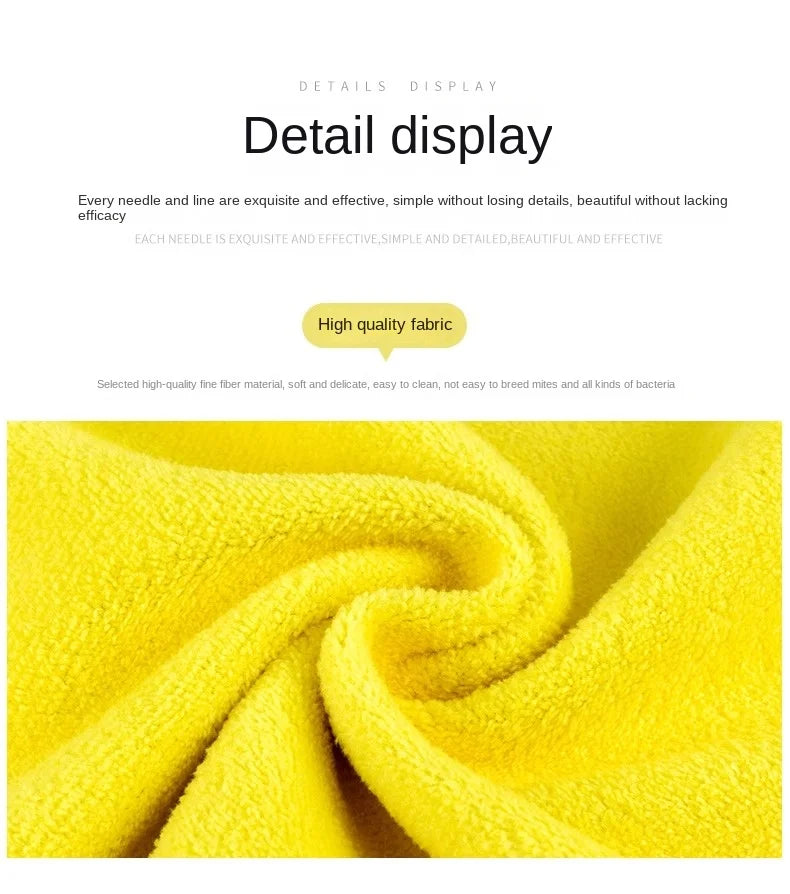 Thickened Microfiber Cleaning Towel Ultra Absorbent Car Drying Cloth