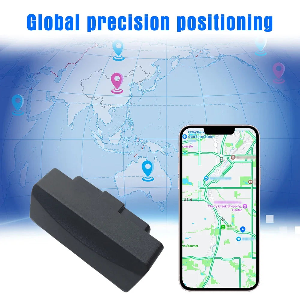 Plug-in Real-Time OBD Car GPS Tracker for Apple Find My