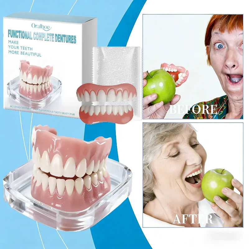Instant Smile Temporary Dentures for Natural Teeth Alignment