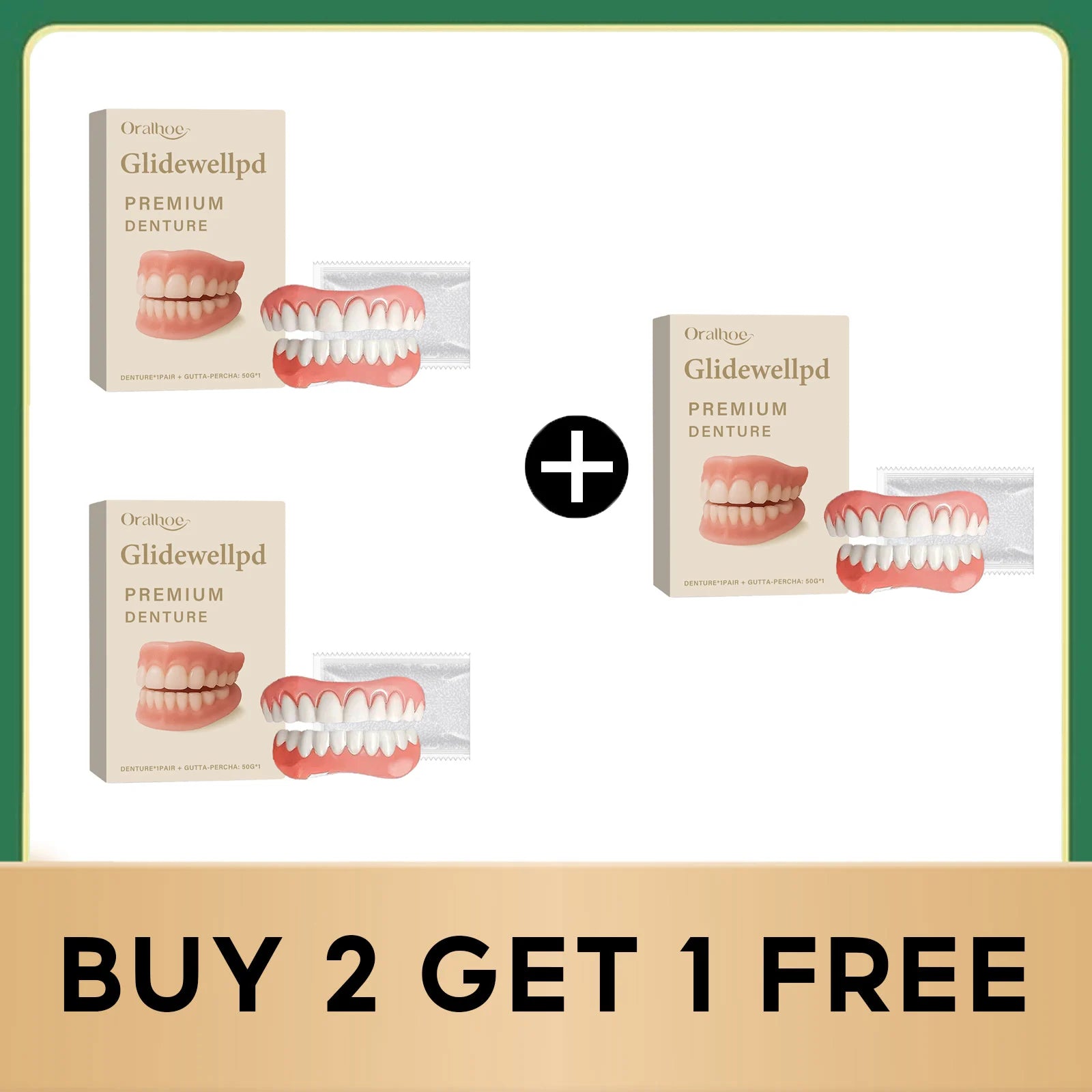 Flexible Silicone Temporary Denture Set for Missing Teeth - 17