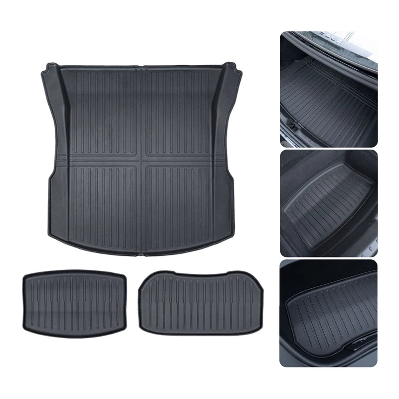 All-Weather TPE Trunk Mat Set for Tesla Model 3 Highland 2024