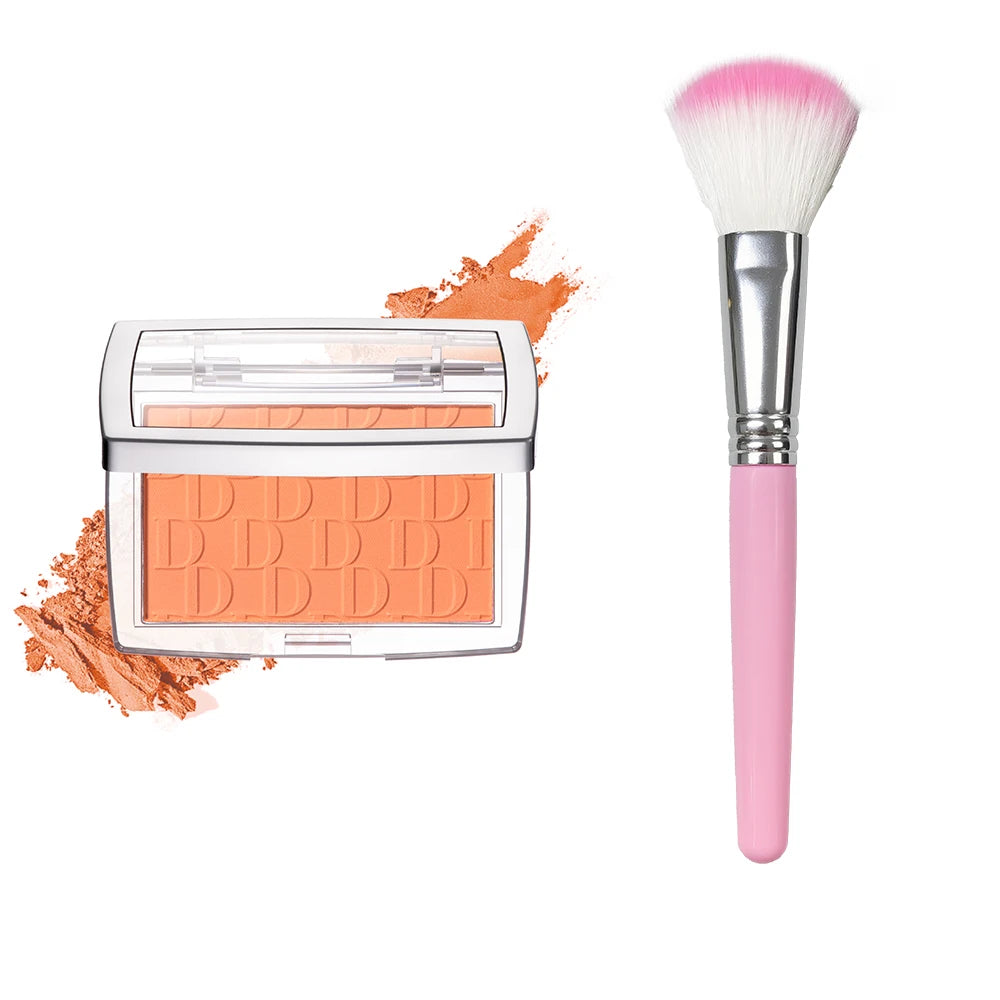 Matte Embossed Blush Palette with Professional Brush - 20