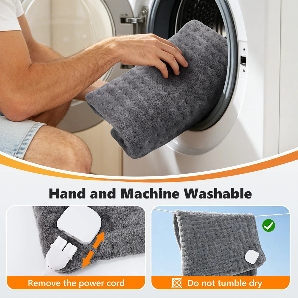 Electric Flannel Heating Pad for Pain Relief and Muscle Relaxation - 6