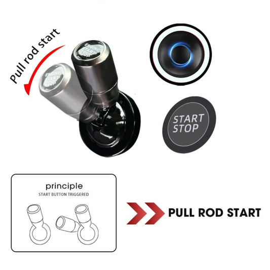 Car Engine Start Button Cover Rocker Switch Ignition Toggle Decor