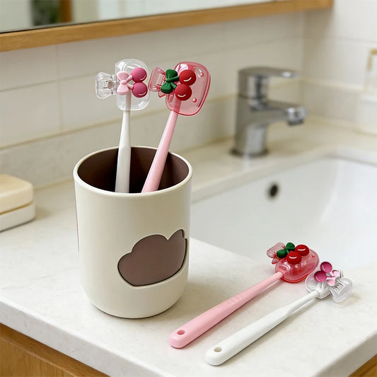 Cute Cherry Design Toothbrush Head Protective Cover