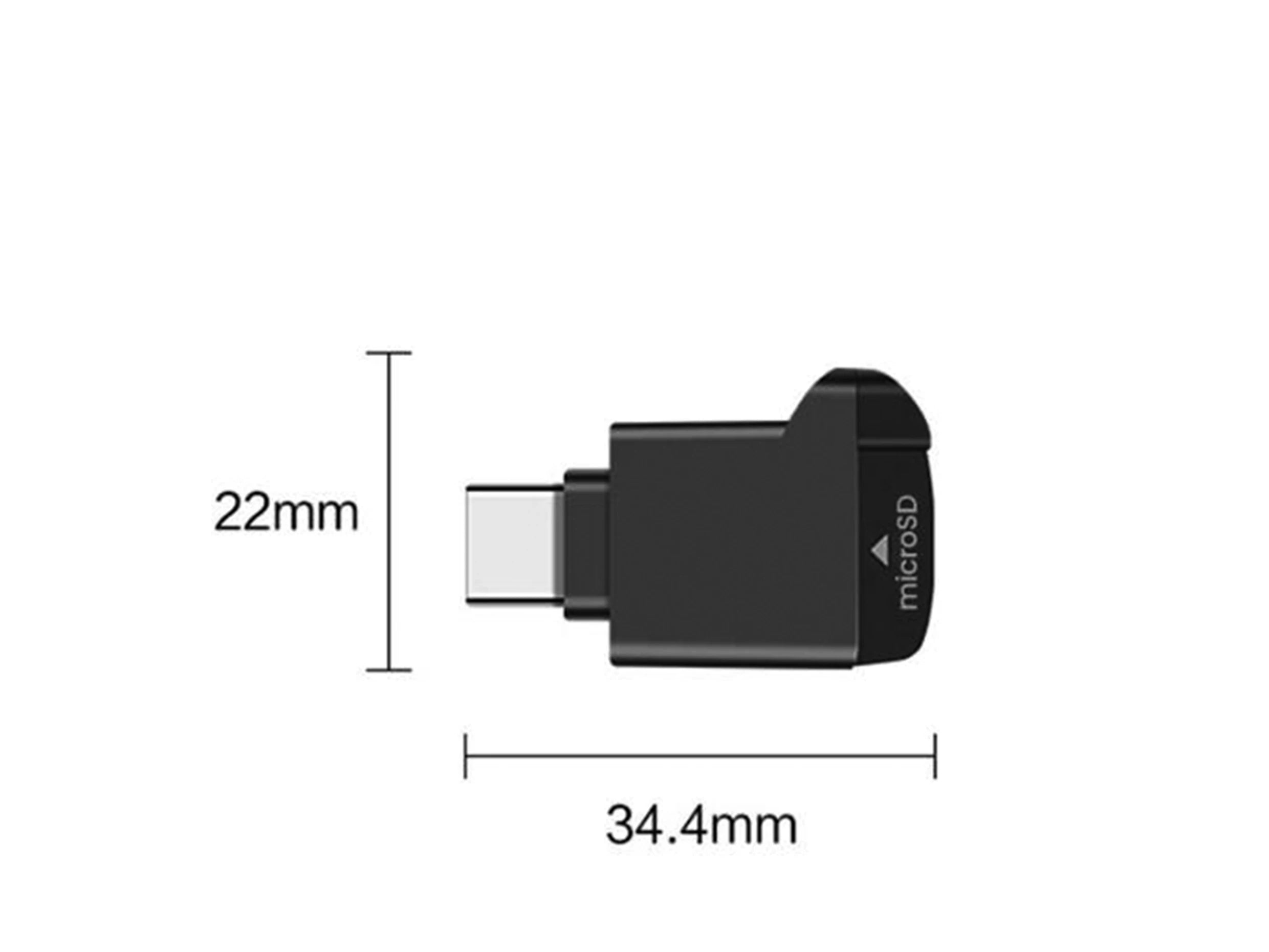 Compact USB-C External TF Memory Card Reader for Smartphones and Laptops - 18