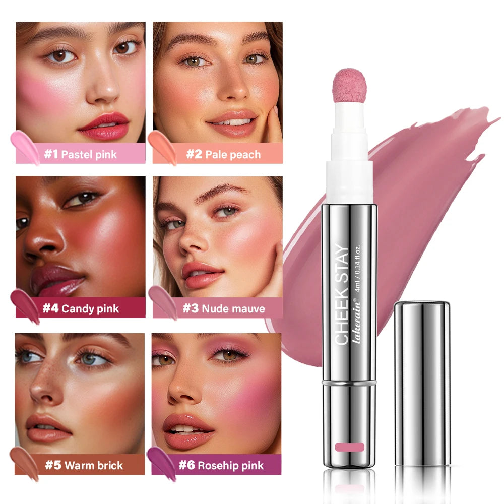 Liquid Blush Stick with Sponge Tip for Natural Cheeks - 2