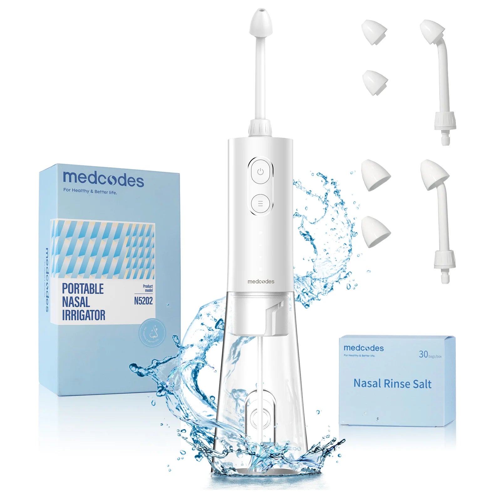 Electric Nasal Irrigator and Sinus Rinse System - 1