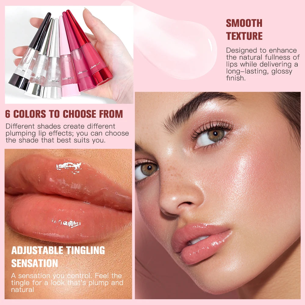 Instant Hydrating Lip Plumper Gloss for Fuller Looking Lips - 3