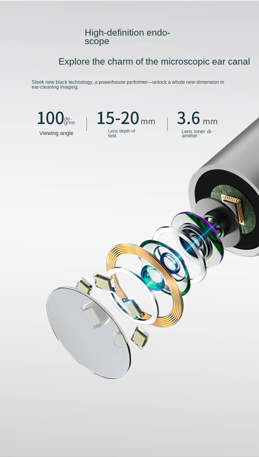 Visual Ear Wax Removal Tool with HD Camera
