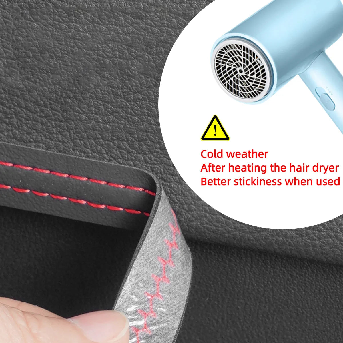 Flexible PU Leather Car Interior Decorative Trim Strip