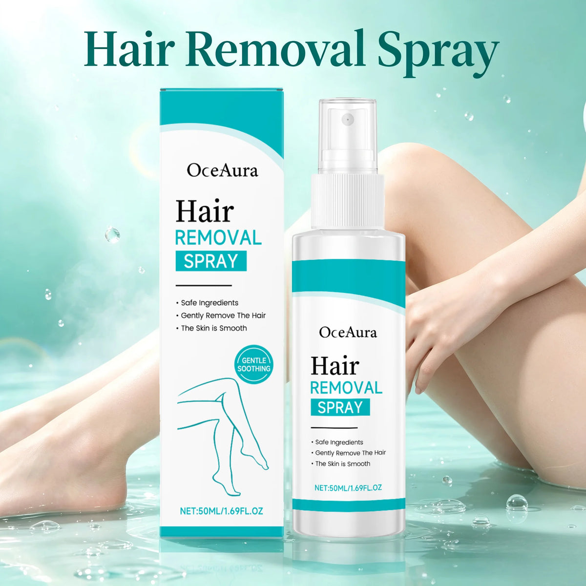 Painless Gentle Hair Removal Spray for Body and Underarms