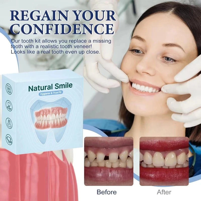 Comfortable Silicone Cosmetic Smile Enhancer Dentures - 1