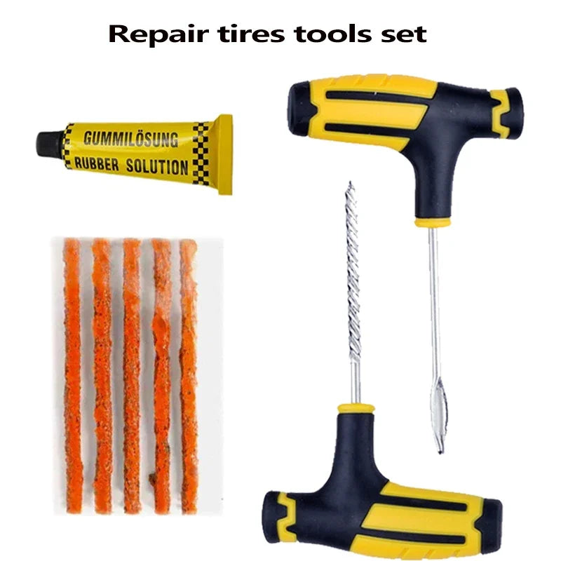 Emergency Tire Puncture Repair Kit for Cars and Motorcycles - 1