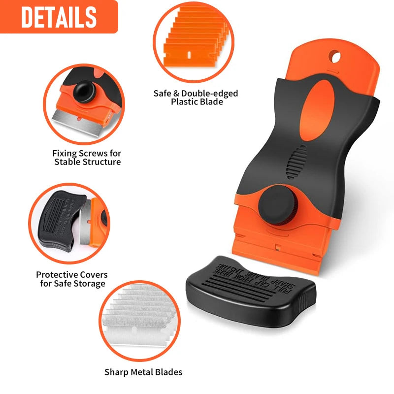 Non-Scratch Adhesive and Sticker Removal Scraper Tool