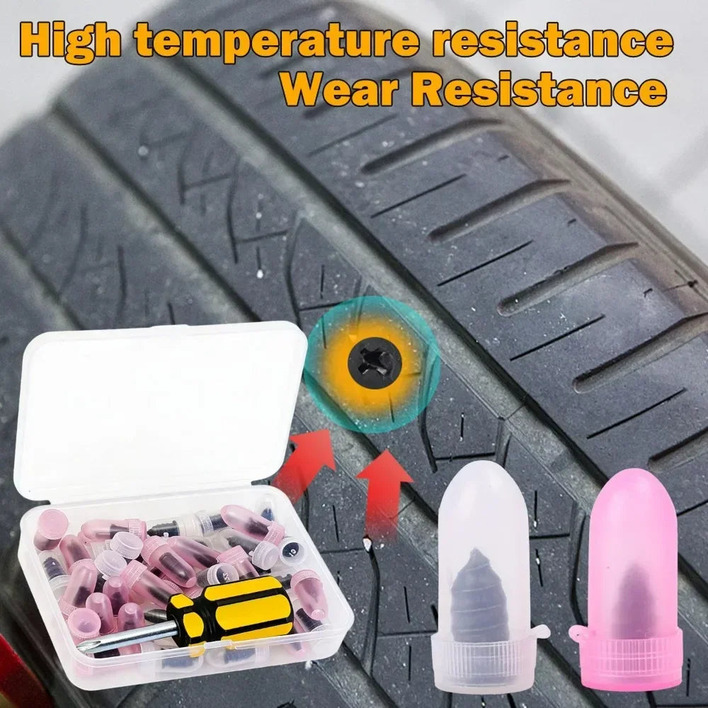 Self-Tapping Tire Puncture Repair Nail Kit