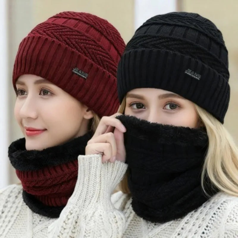 Women's Winter Thermal Hat, Scarf, and Glove Set