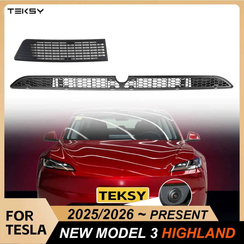 Lower Bumper Anti-Insect Mesh Grille for Model 3 Highland