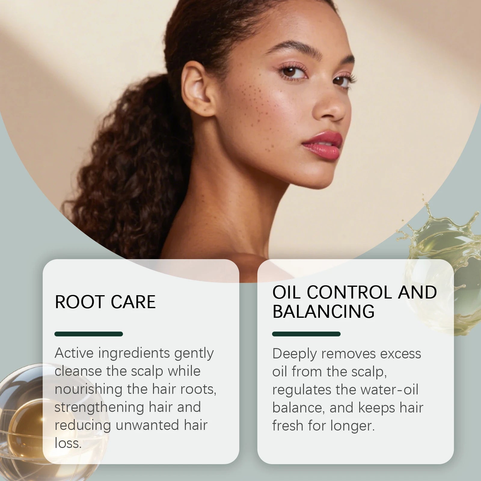 Herbal Triangle Hair Growth Shampoo Bar for Oil Control and Repair - 3