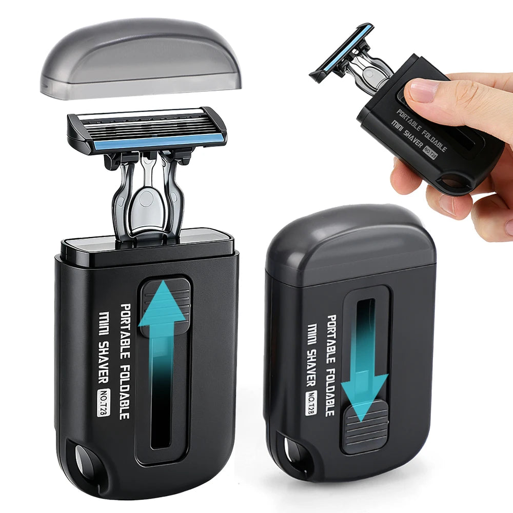 Portable Retractable Manual Shaver for Travel - 7