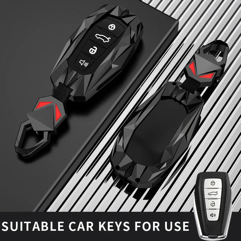 Protective Galvanized Alloy Car Key Case Cover for Geely - 7