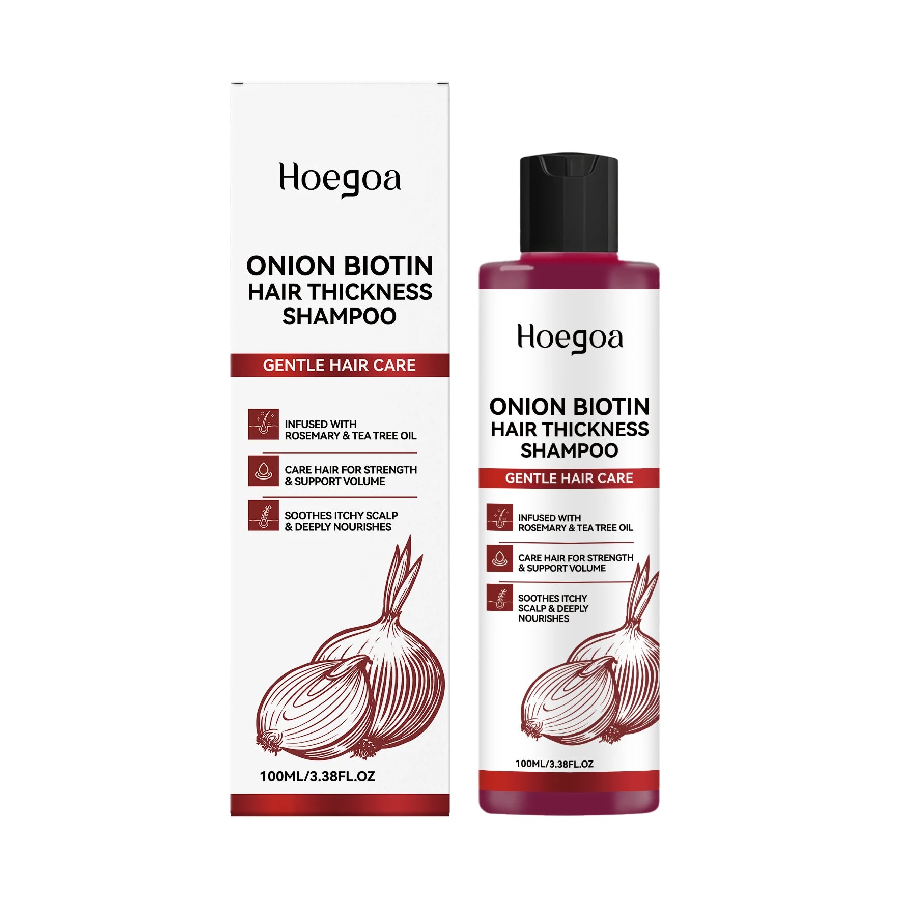 Onion Biotin Volumizing Shampoo for Hair Growth and Scalp Care - 20