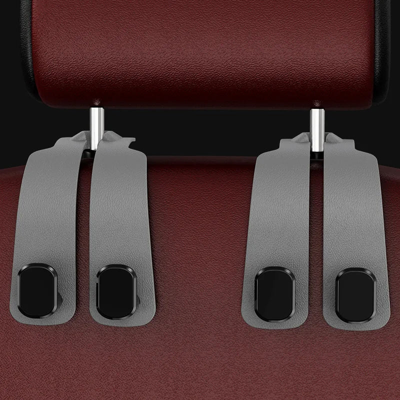 Hidden Car Seat Back Double Hooks for Storage - 13