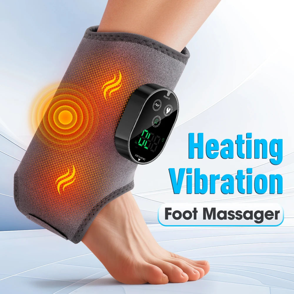 Heated Vibration Ankle and Calf Massage Wrap - 1