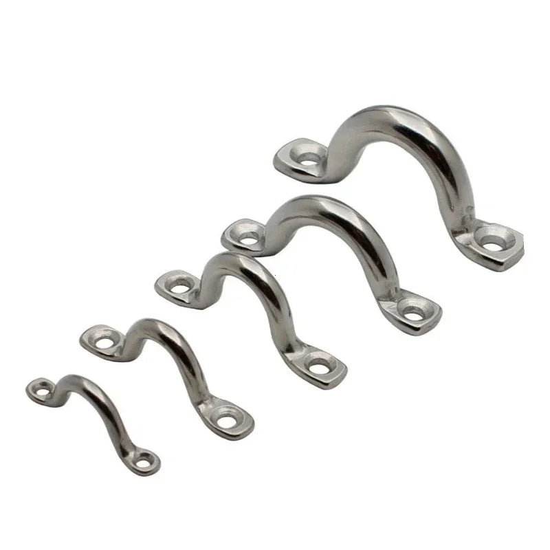 10 Pack Stainless Steel Pad Eye Strap Marine Hardware Boat Deck Loop - 8