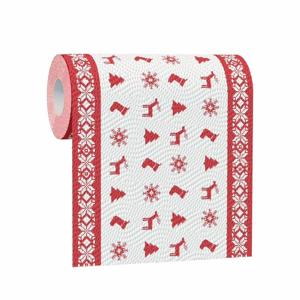 Festive Christmas Patterned Absorbent Kitchen Paper Towels