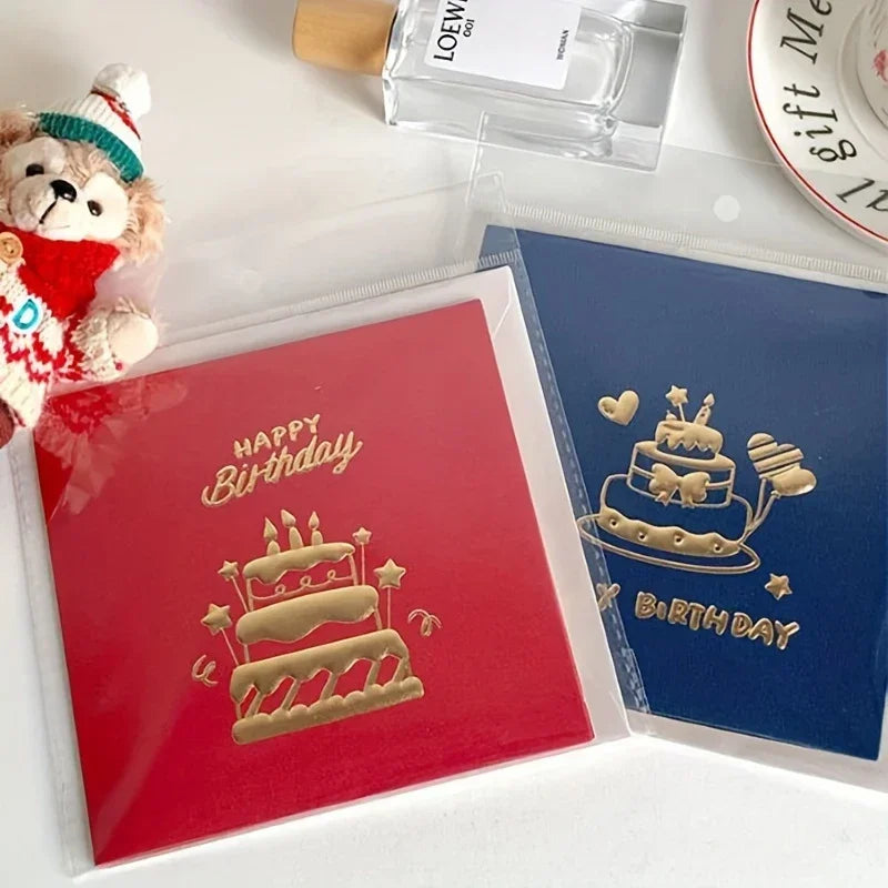 3D Pop-Up Birthday Cake Greeting Card - 4