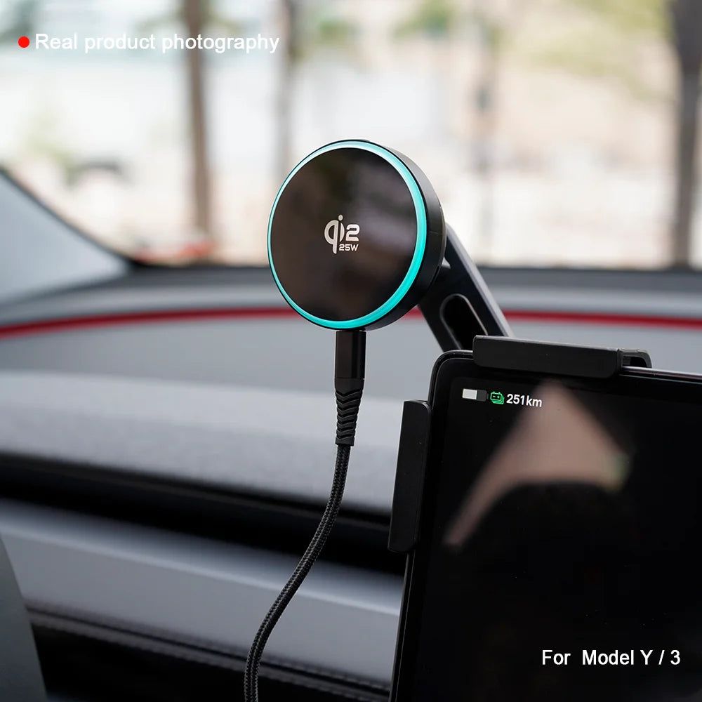 Magnetic Wireless Car Charger Mount for Tesla Screen