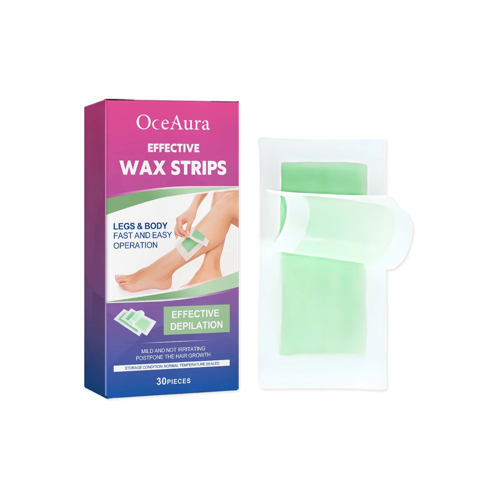 Gentle Full Body Hair Removal Wax Strips - 9
