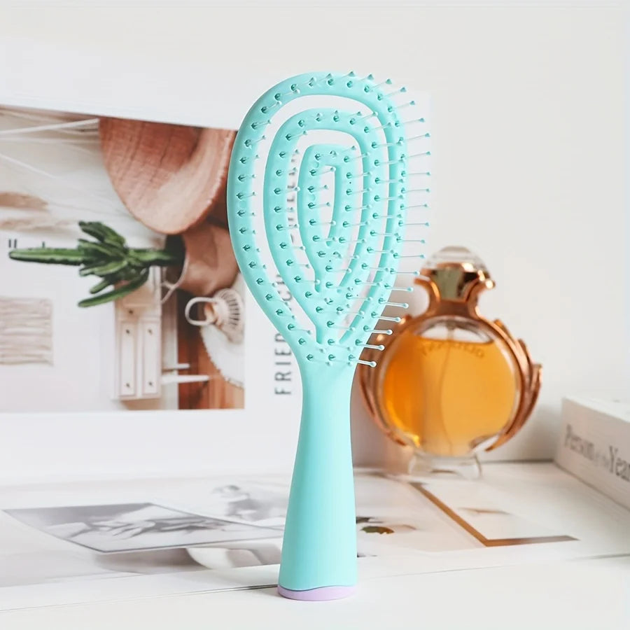 Vented Spiral Detangling Hair Brush for Wet and Dry Hair - 9